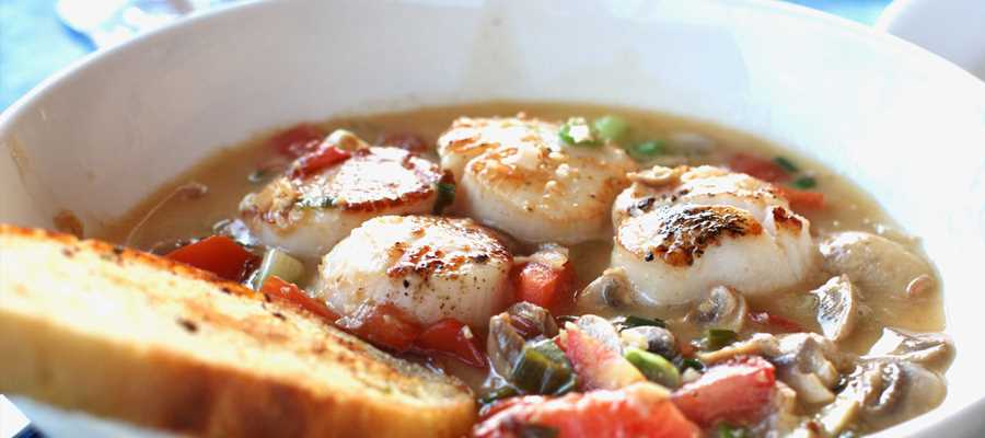 Scallop bowl